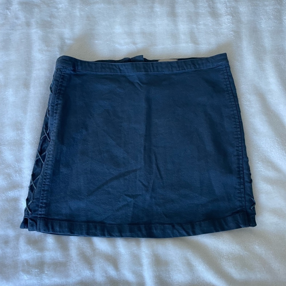 Chaser Dark Blue braided Pencil Skirt